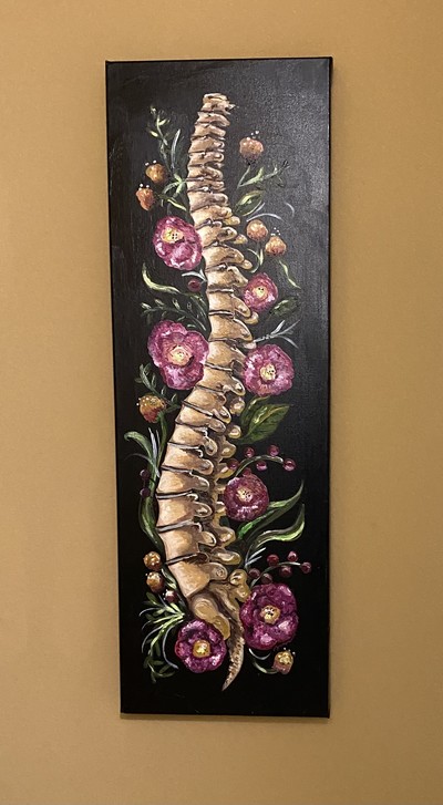 Chiropractic Art Painting Poster Oklahaven Fundraiser Have-A-Heart
